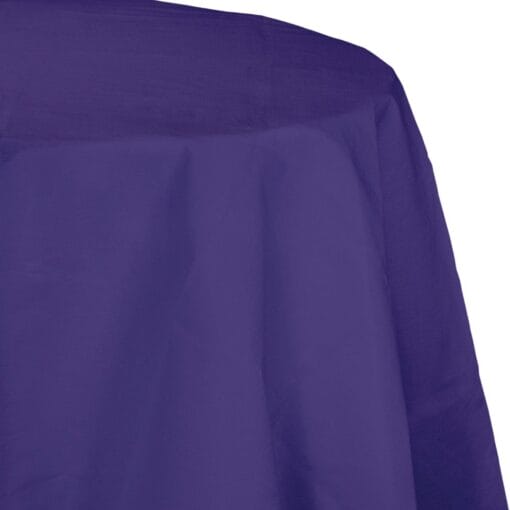 Purple Tablecover 82&Quot; Rnd Ppr/Poly