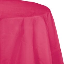 Hot Magenta Tablecover 82" RND PPR/Poly