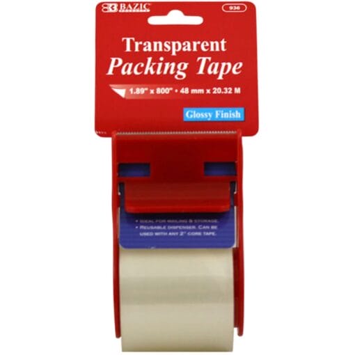 Tape Clear Packing W/Disp 1.89&Quot;X800&Quot;