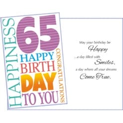 GC 65 Happy Birthday To You