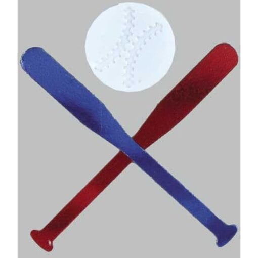 Baseball &Amp; Bat Pastime Confetti 1/2Oz