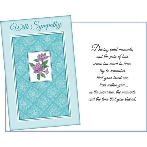 Gc With Sympathy W/Blue Diamonds