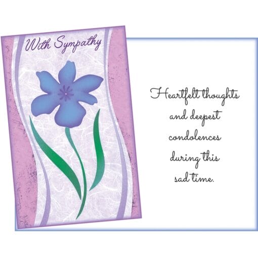 Gc With Sympathy W/Purple Flower