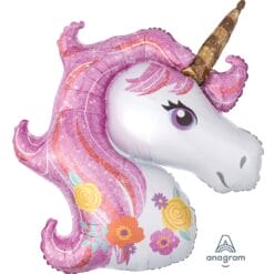 33" SHP Magical Unicorn Head Foil BLLN