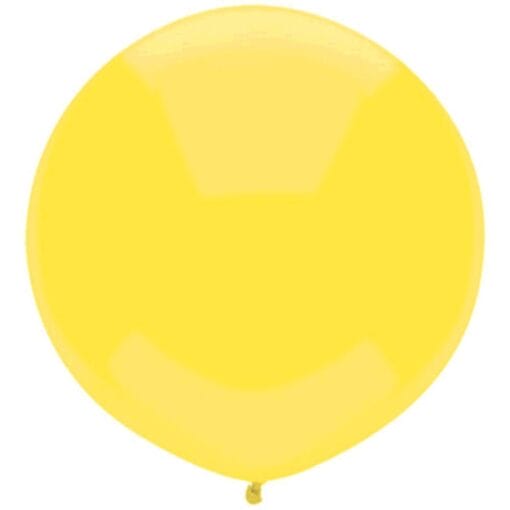 17&Quot; Rnd Outdoor Yellow Ltx Balloons 72Ct