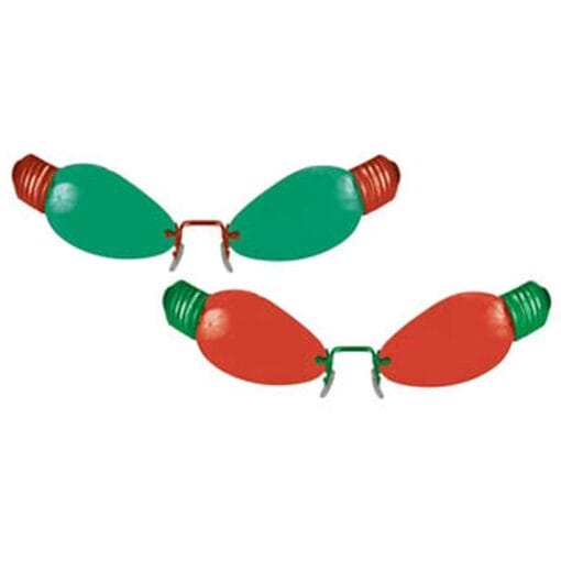 Holiday Bulb Glasses Astd