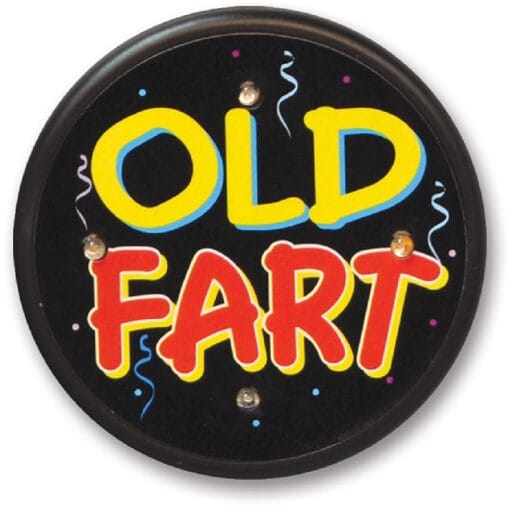 Old Fart Flashing Button 2.5&Quot;