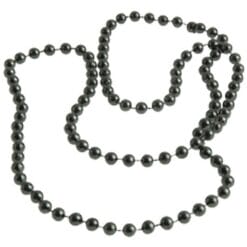 Black Metallic 6MM Bead Necklaces