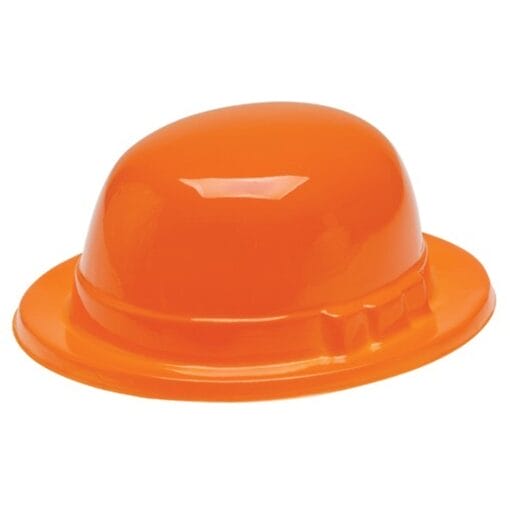 Derby Hat Orange Plastic
