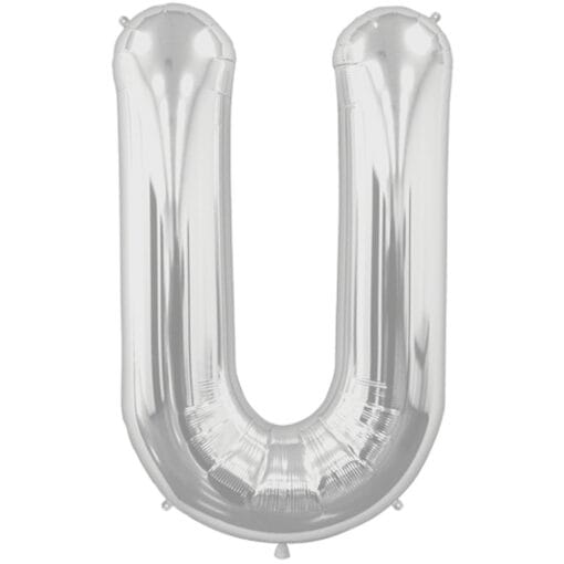 34&Quot; Shp Silver U Foil Balloon