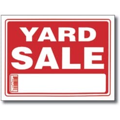Sign, Yard Sale 12"x16"