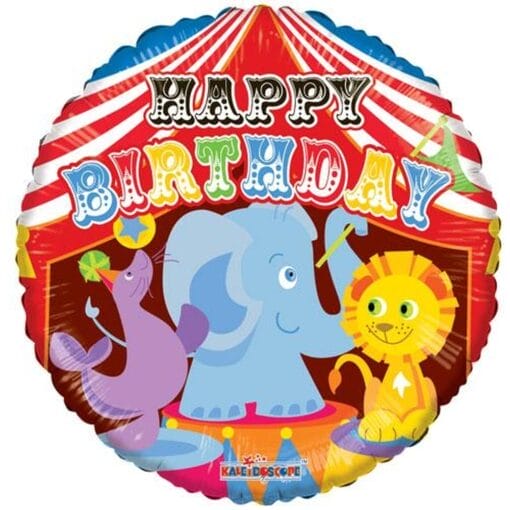 18&Quot; Rnd Birthday Circus Foil Balloon