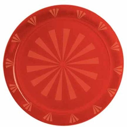 12&Quot; Rnd Tray Red