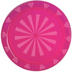 12" RND Tray Neon Pink