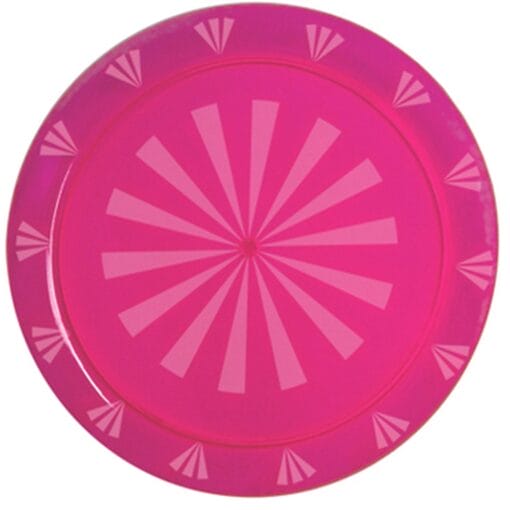 12&Quot; Rnd Tray Neon Pink