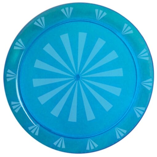 12&Quot; Rnd Tray Neon Blue