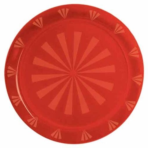 16&Quot; Rnd Tray Red