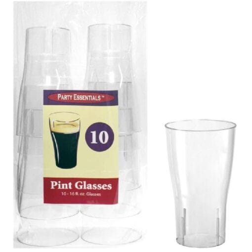 Pint Glasses Clear 16Oz 10Ct