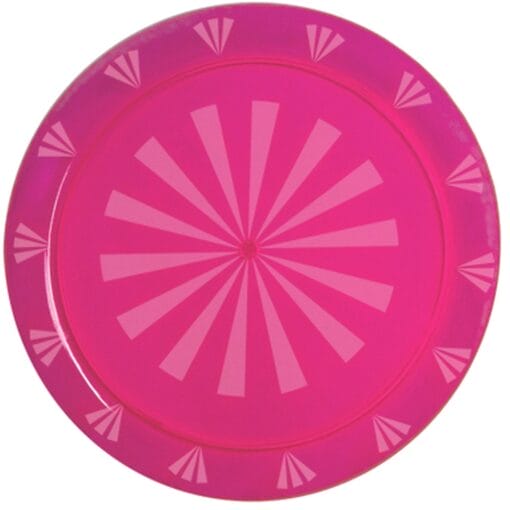 16&Quot; Rnd Tray Neon Pink