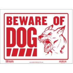 Sign, Beware of Dog 9"x12"