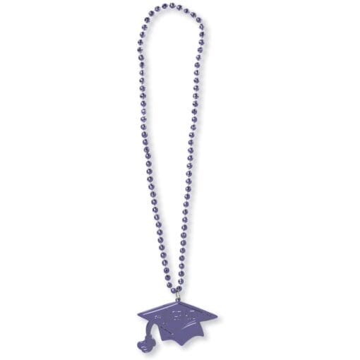 Purple Grad Beads W/Medallion