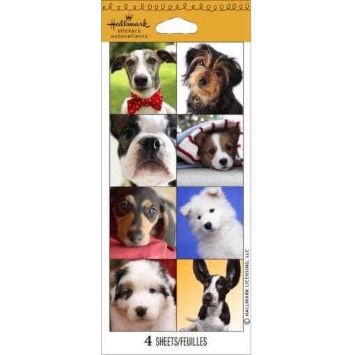 Puppies Photo Stickers 4Sht
