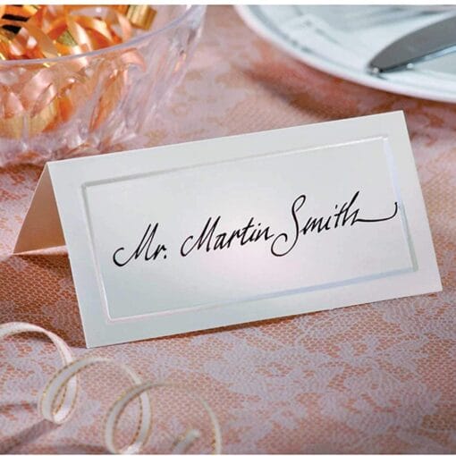 Pearlized Place Cards 4&Quot; X 4&Quot;, 50Ct, Ivory