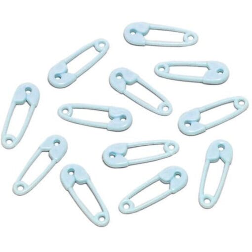 Blue Safety Pin Favors 24Ct