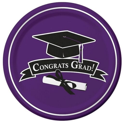 Purple Grad Plates 9&Quot; 18Ct