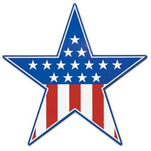 Patriotic Star Cutout 15&Quot;