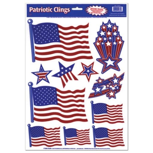 Patriotic Clings 12&Quot; X 17&Quot;