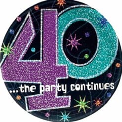 40th The Party Continues Plates 9" 8CT