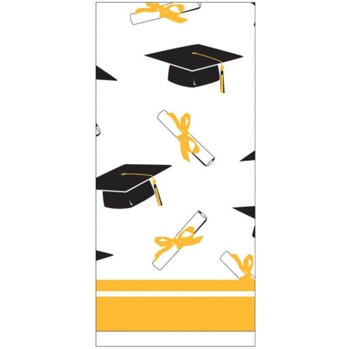 Yellow Grad Plastic Tablecover 54X108