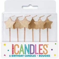 Gold Star Pick Candles 6CT