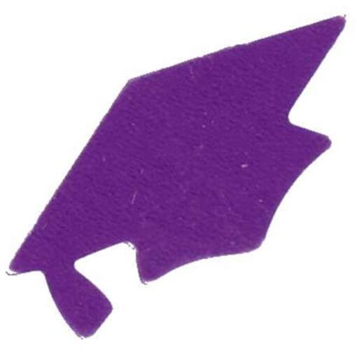 Purple Grad Cap Confetti 1/2Oz