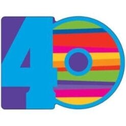 "40" Birthday Stripes Invitations 8CT