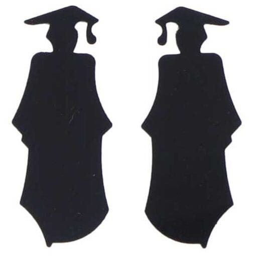 Grad Standing Black Confetti 1/2Oz