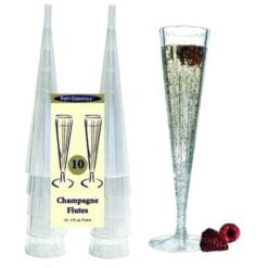 Champagne Flute, 2 Piece Deluxe 5oz 10CT