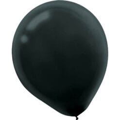 5" Black Latex Balloons 50CT