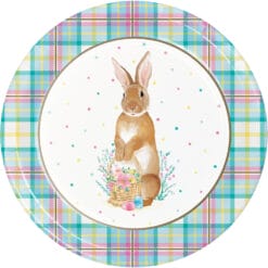 Storybook Easter Bunny Plates 9" 8CT