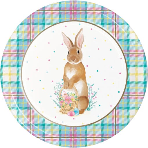 Storybook Easter Bunny Plates 9&Quot; 8Ct