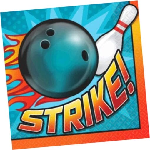 Bowling Strike Napkins Lunch 16Ct