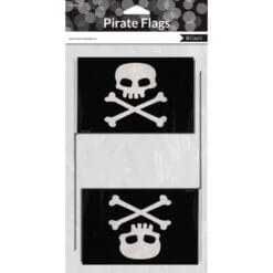 Pirate Favor Flags Plastic Small 8CT
