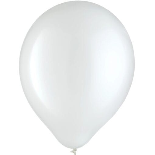 12&Quot; White Latex Balloons 72Ct