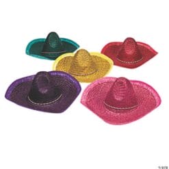 Sombrero Hat Astd Colors Adult