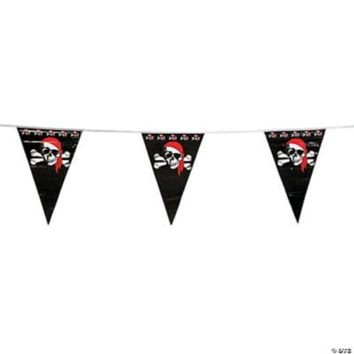 Pirate Pennants Plastic 100Ft