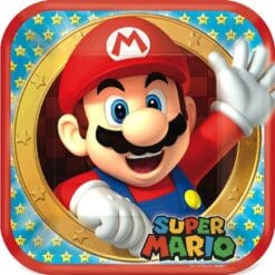 Super Mario Brothers Plates SQR 9" 8CT