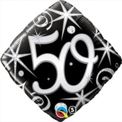 18" DIA #50 Elegant Sprkl Swrls Foil BLN
