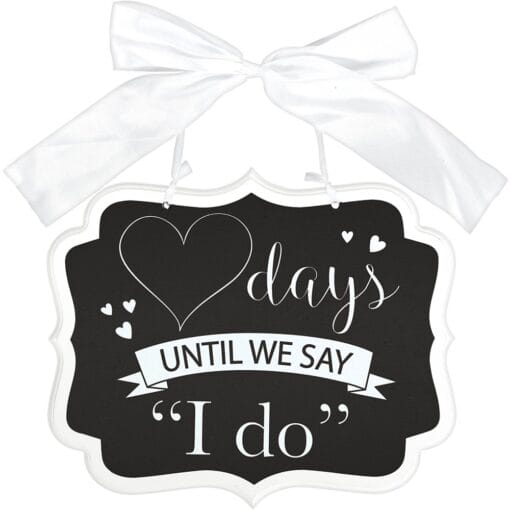 Countdown To I Do Chalkboard Sign
