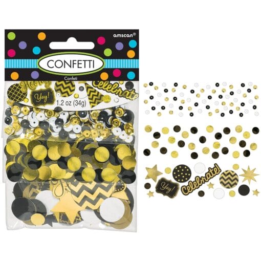 Gold Sequin/Foil/Paper Confetti 1.2Oz